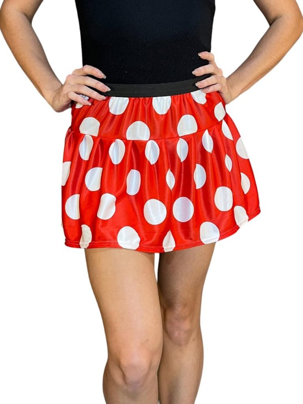 Chic Red & White Polka Dot Athletic Running Skirt | Activewear, Fitness Skirt